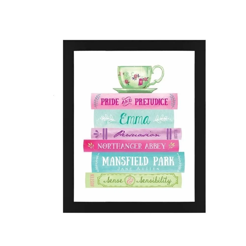 Jane Austen Book Stack Print - Picture 2 of 3